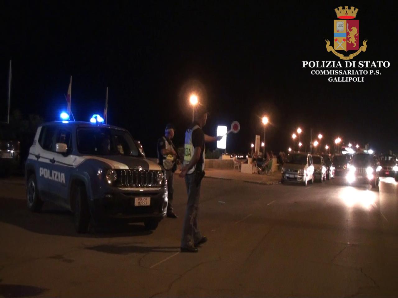 Controlli straordinari della Polizia stradale alla Baia Verde. Centoquaranta gli interventi del 118 in tutta la provincia
