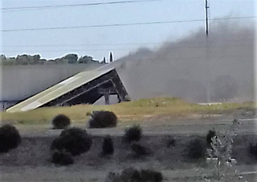 Va a fuoco un nastro in gomma nello stabilimento Colacem di Galatina fermo da oltre una settimana