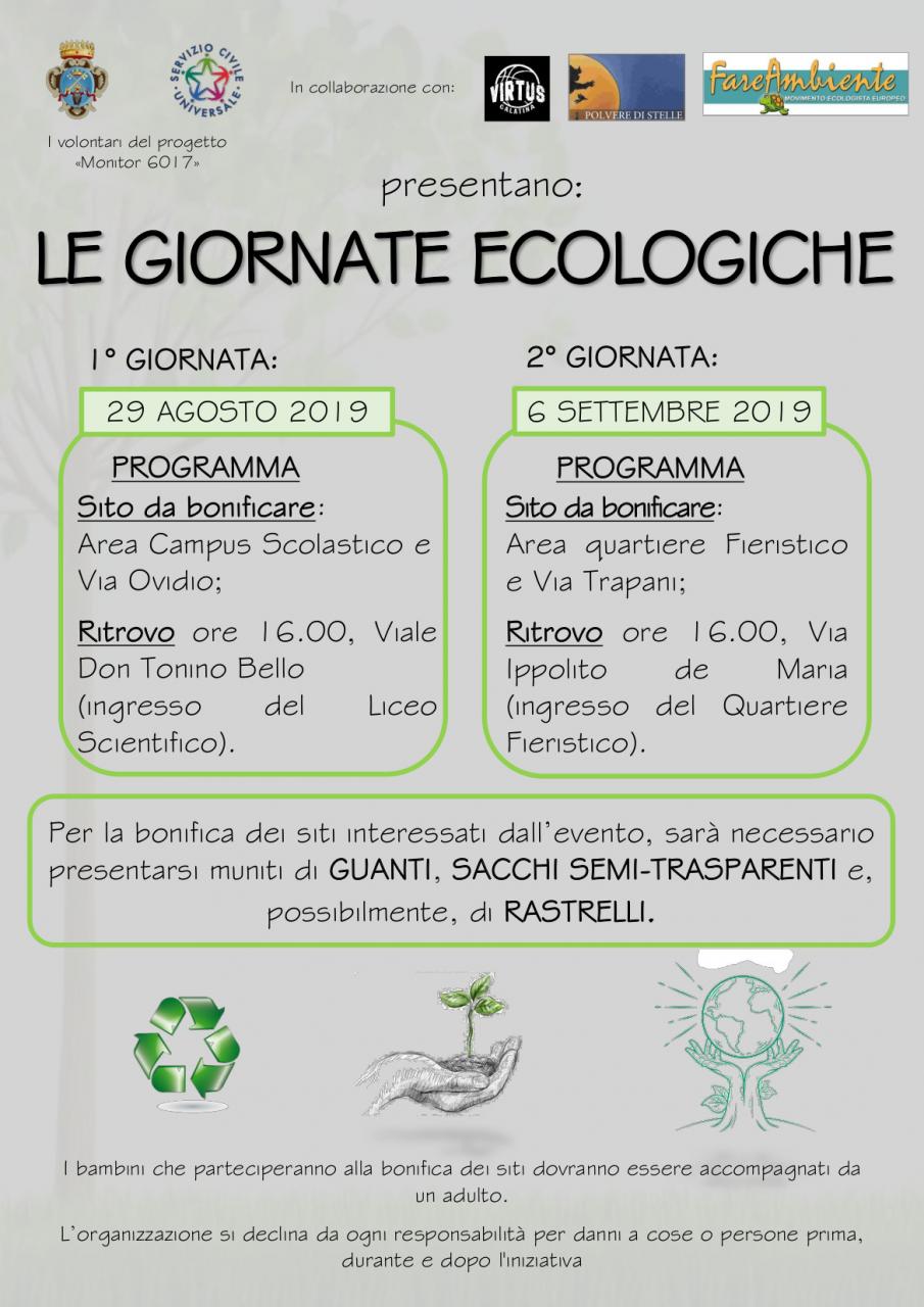 Due giornate ecologiche con i volontari di “Monitor 6017” Due giornate ecologiche con i volontari di “Monitor 6017”