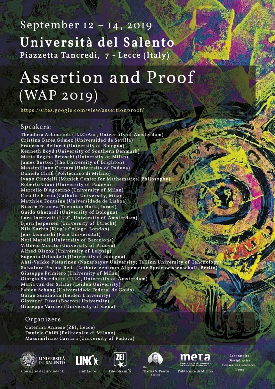"Wap- assertion and proof". Trentacinque logici a confronto "Wap- assertion and proof". Trentacinque logici a confronto