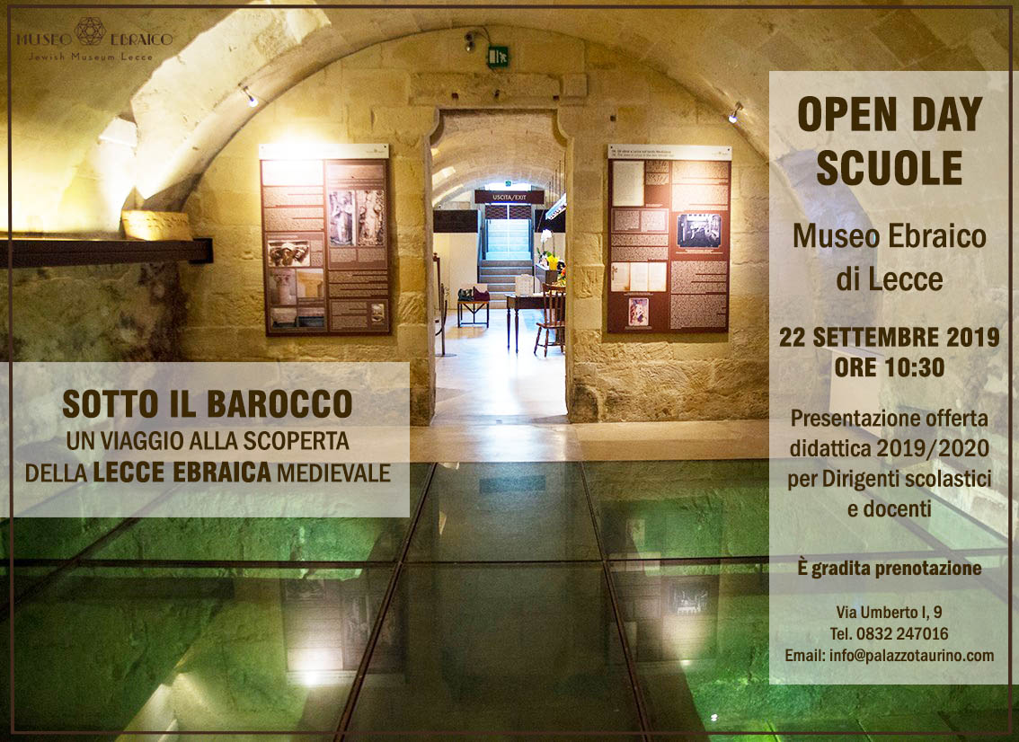 Giornata Europea della Cultura Ebraica al Museo Ebraico di Lecce Giornata Europea della Cultura Ebraica al Museo Ebraico di Lecce