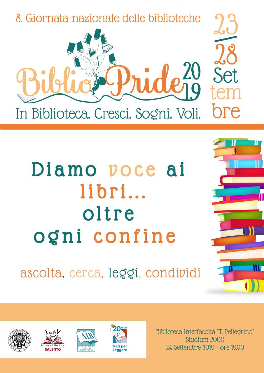 “Diamo voce ai libri… oltre ogni confine: ascolta, leggi, cerca, condividi” “Diamo voce ai libri… oltre ogni confine: ascolta, leggi, cerca, condividi”