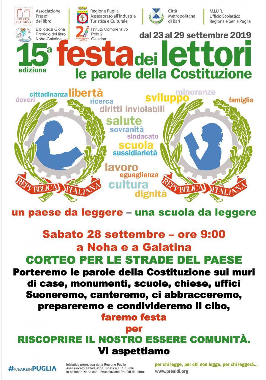 "Facciamo insieme la festa alla nostra Costituzione!" "Facciamo insieme la festa alla nostra Costituzione!"