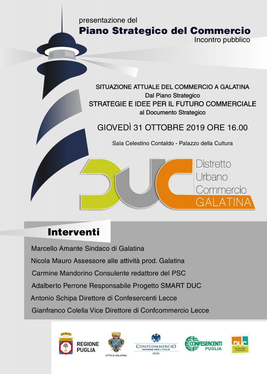 Un'assemblea per presentare il Piano Strategico del Commercio (PSC) Un'assemblea per presentare il Piano Strategico del Commercio (PSC)