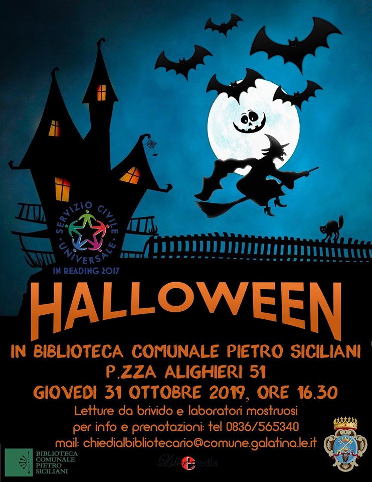 A Galatina si va in Biblioteca per festeggiare Halloween A Galatina si va in Biblioteca per festeggiare Halloween