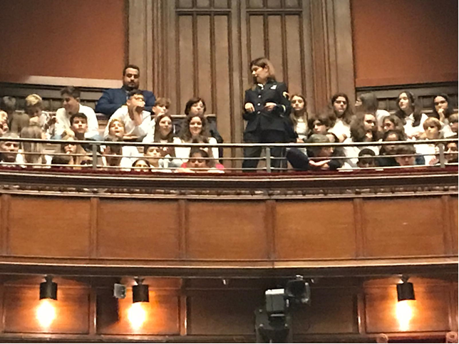I ragazzi della 'Pascoli' in visita a Camera e Senato