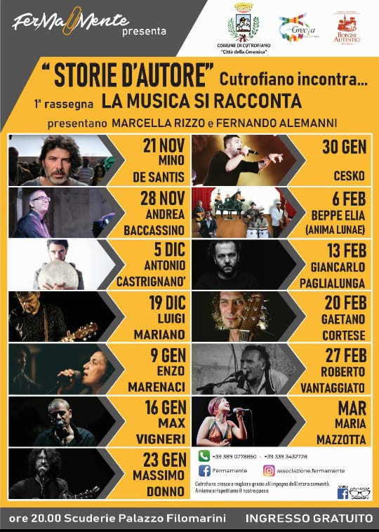 “Storie d’autore. Cutrofiano incontra…” “Storie d’autore. Cutrofiano incontra…”