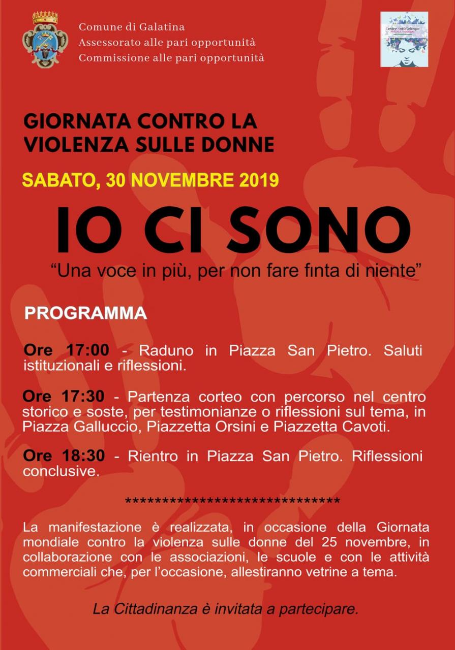 "Io ci sono" "Io ci sono"