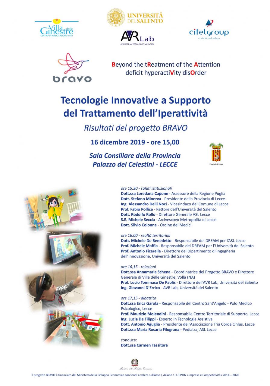 “Tecnologie innovative a supporto del trattamento dell’iperattività” “Tecnologie innovative a supporto del trattamento dell’iperattività”