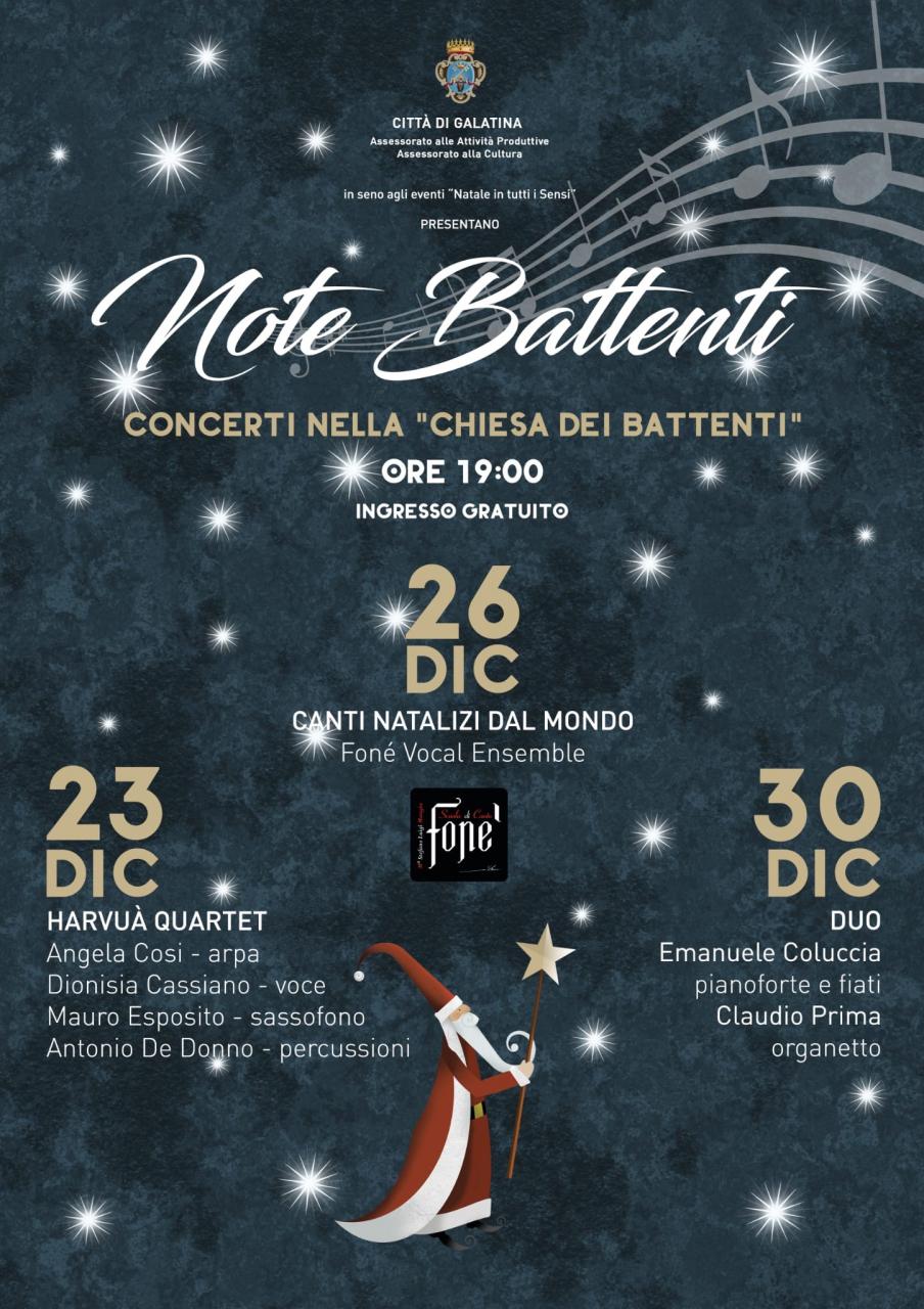 "Note Battenti" proposte a Galatina da Fonè "Note Battenti" proposte a Galatina da Fonè