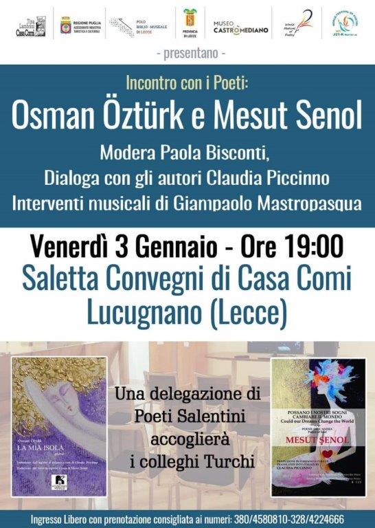 A Lucugnano un incontro con i poeti turchi A Lucugnano un incontro con i poeti turchi