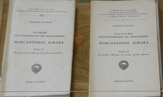 Marco Antonio Zimara in due volumi di monsignor Antonio Antonaci usciti negli anni '70