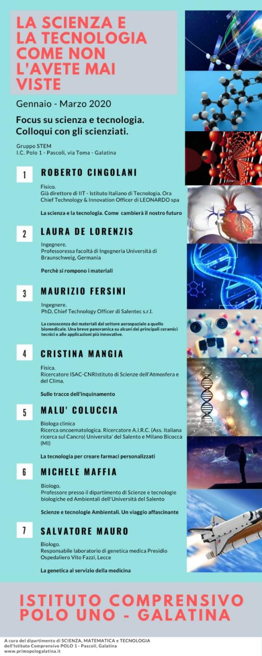 “La scienza e la tecnica come non l’avete mai viste” “La scienza e la tecnica come non l’avete mai viste”