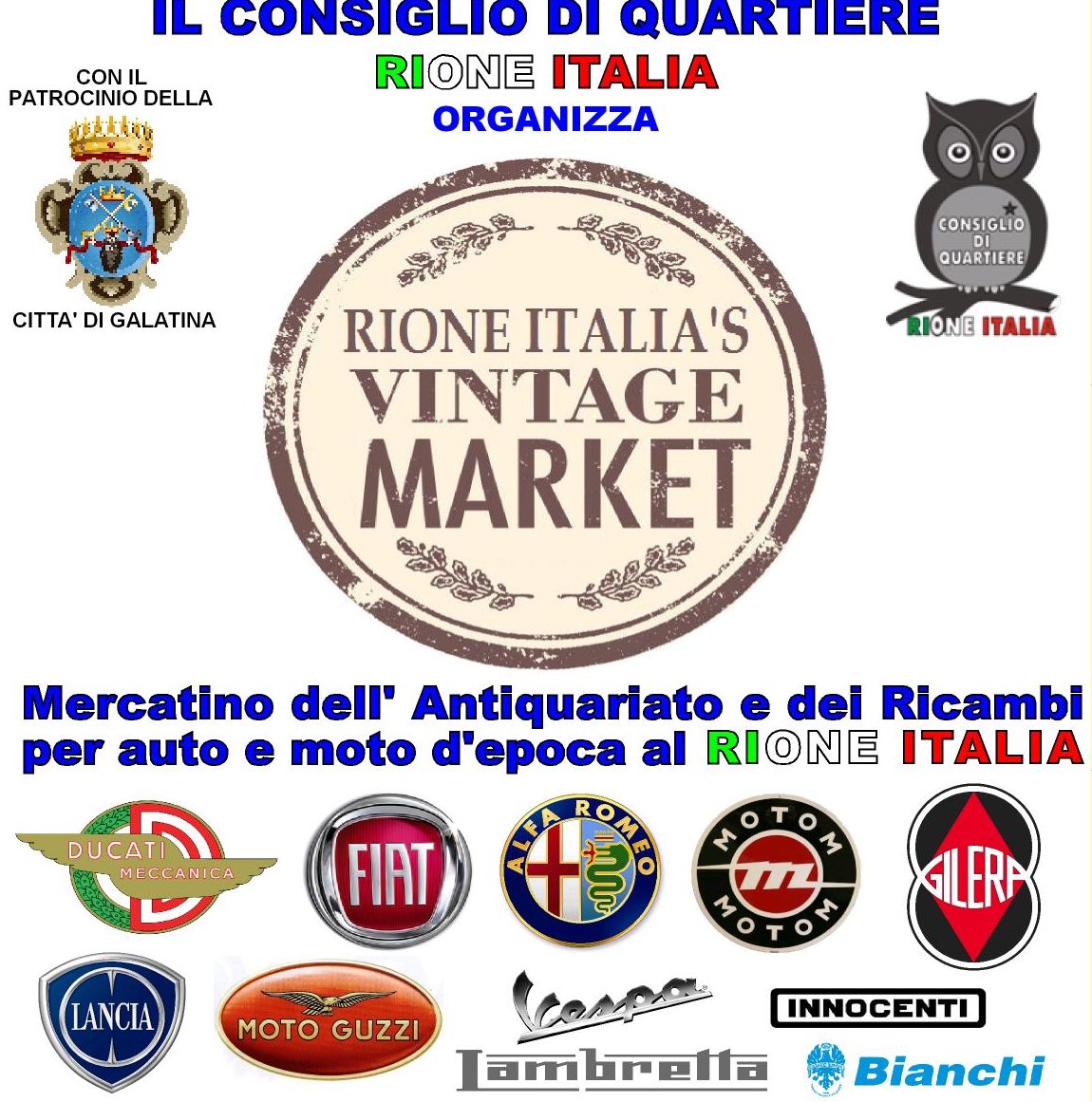 Al Rione Italia il 4 il Mercatino dell'Antiquariato Al Rione Italia il 4 il Mercatino dell'Antiquariato