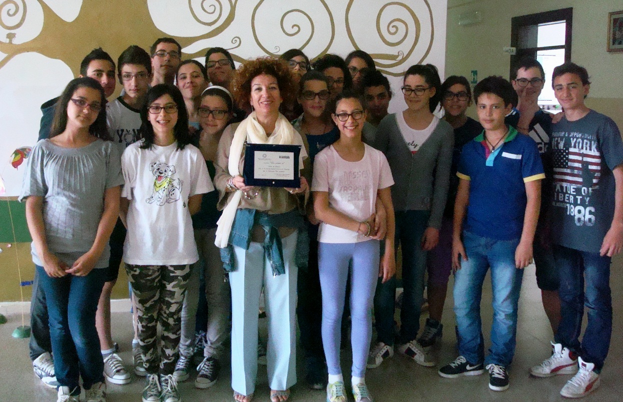 La II B della Scuola Media di Noha premiata al concorso 'Questo lo scrivo io'