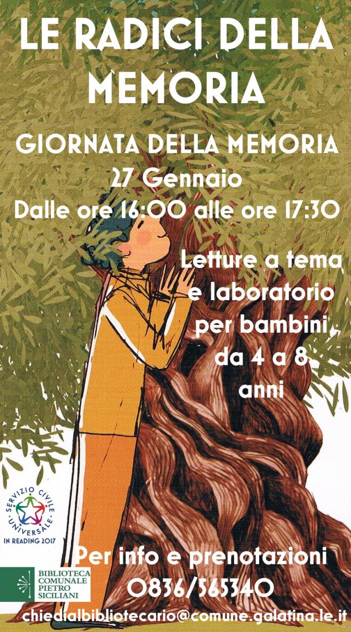 La Giornata della Memoria alla Biblioteca Siciliani La Giornata della Memoria alla Biblioteca Siciliani
