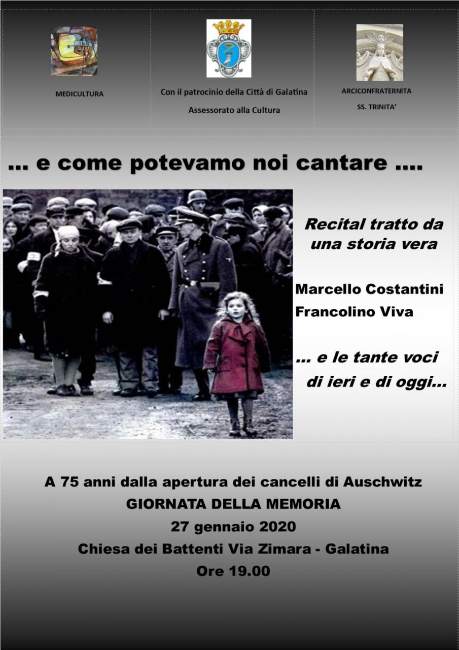 "...e come potevamo noi cantare..." "...e come potevamo noi cantare..."