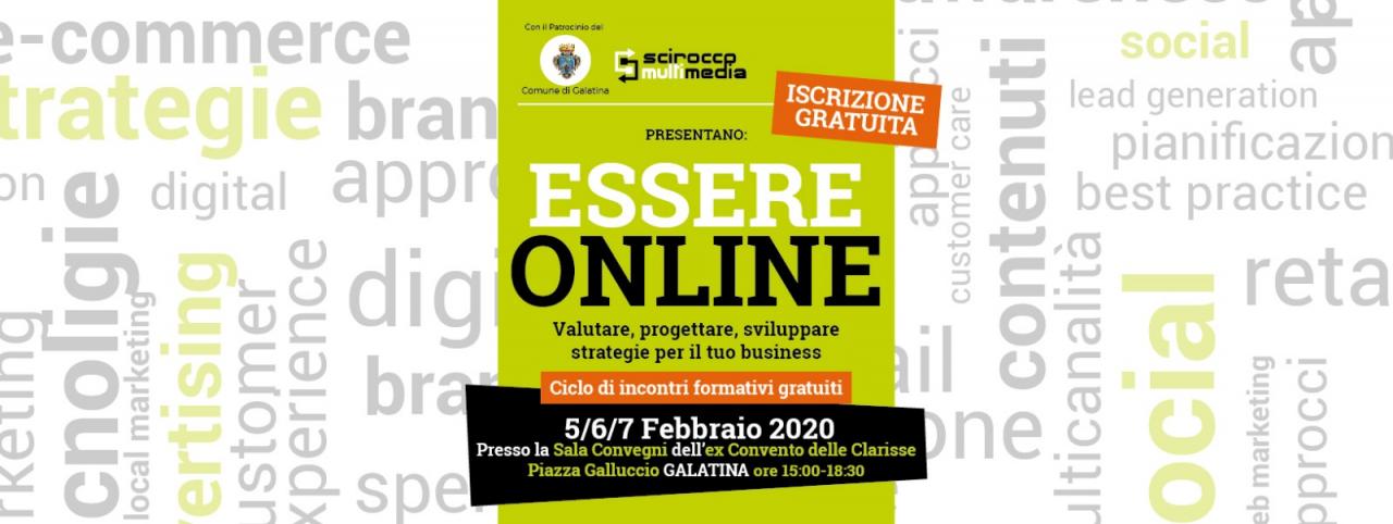 "Essere online", a Galatina tre incontri formativi gratuiti per le PMI 