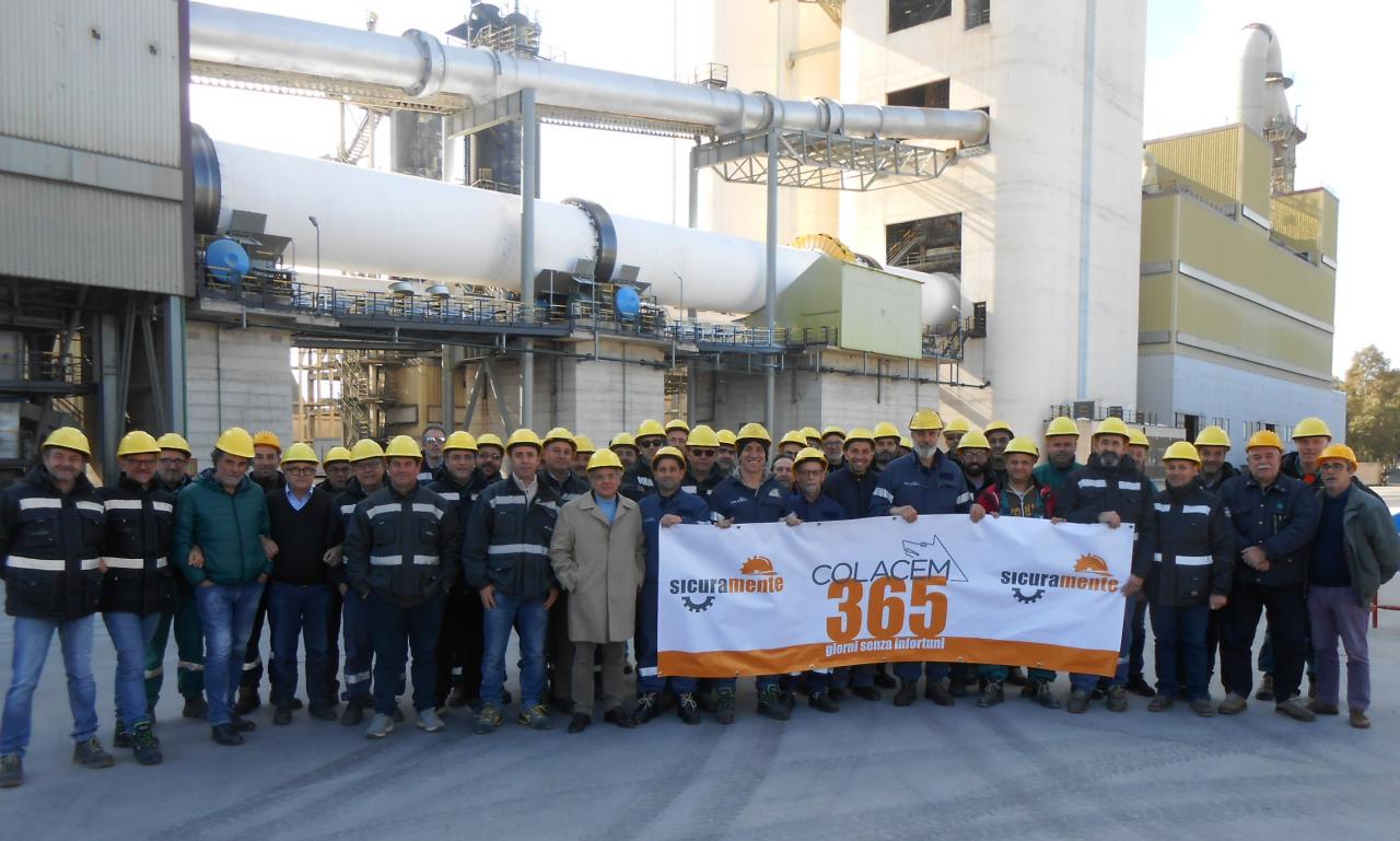 “Sicuramente”, la Colacem di Galatina supera i 365 giorni senza infortuni “Sicuramente”, la Colacem di Galatina supera i 365 giorni senza infortuni