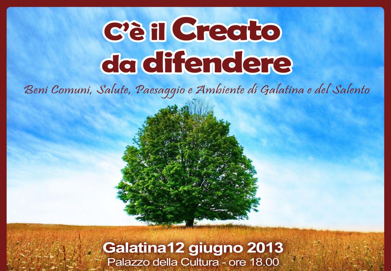 'C’è il Creato da salvare'