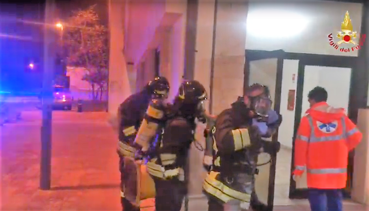 Incendio nel Reparto Medicina dell'Ospedale di Galatina