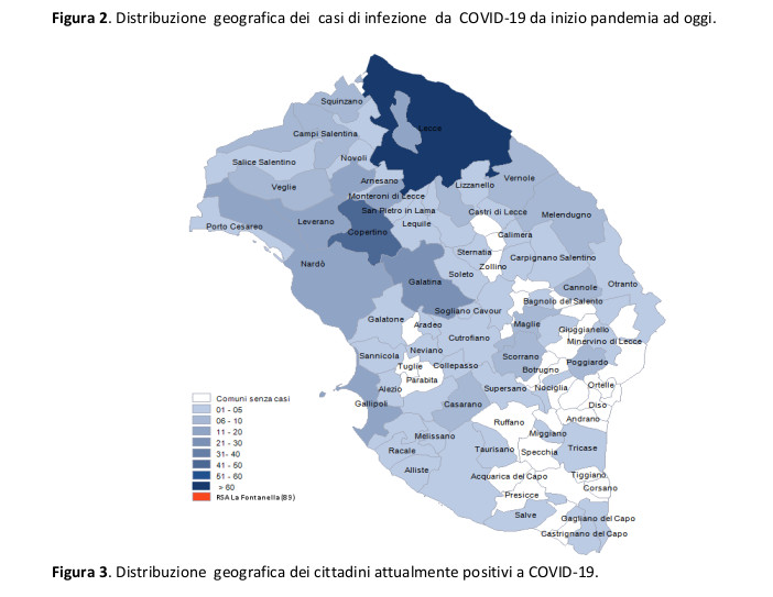COVID-19. Fra gli abitanti di Galatina una persona positiva. Un decesso e due nuovi contagiati nel Salento