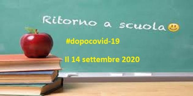 Dal 14 settembre si torna a scuola distanziati