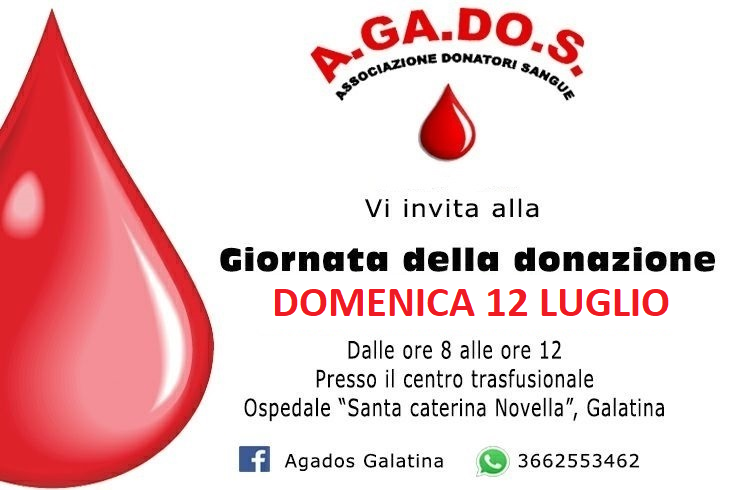 “Una goccia di vita per la vita!" “Una goccia di vita per la vita!"