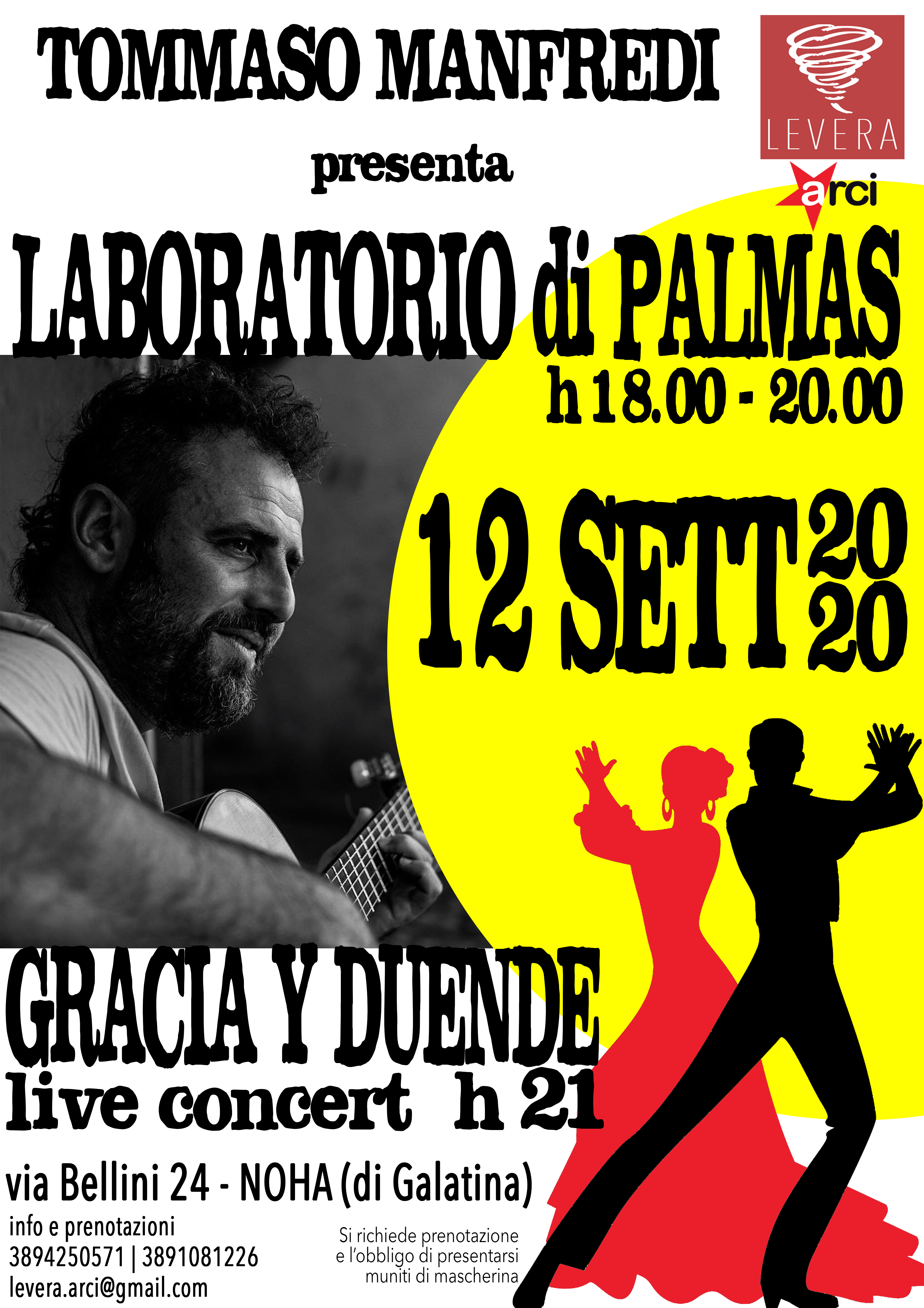 Il flamenco di Tommy Manfredi a Noha Il flamenco di Tommy Manfredi a Noha