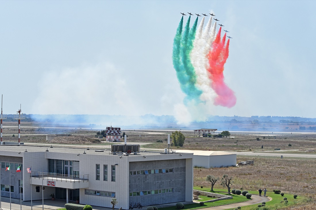 Le Frecce Tricolori si addestrano a Galatina