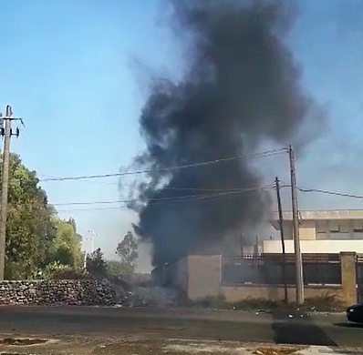 Nell'Ospedale di Galatina va a fuoco il deposito dei rifiuti