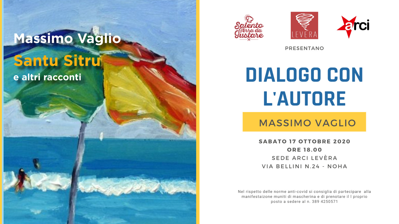 Massimo Vaglio a Noha con “Santu Sitru” Massimo Vaglio a Noha con “Santu Sitru”