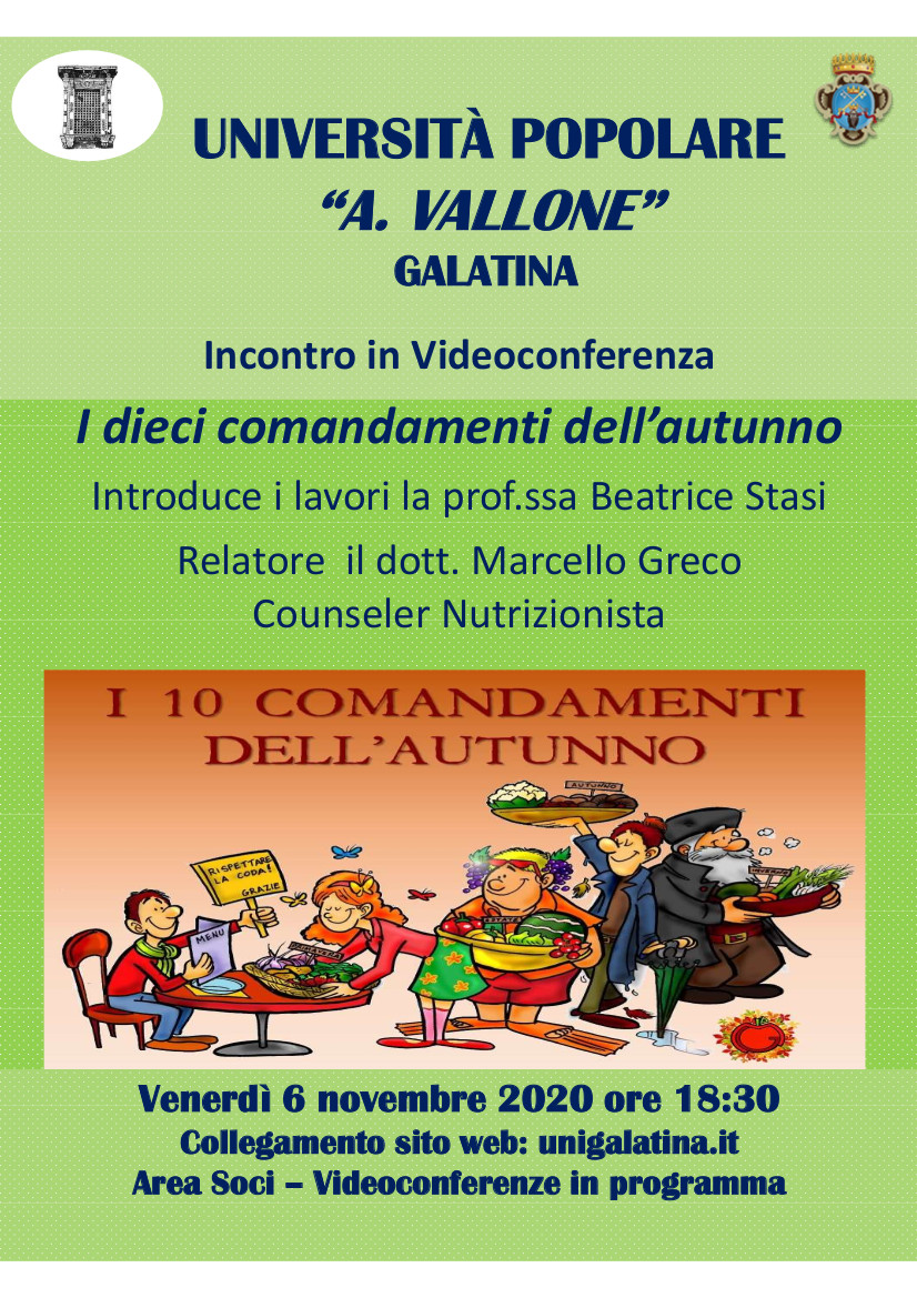 “I dieci comandamenti dell’autunno”