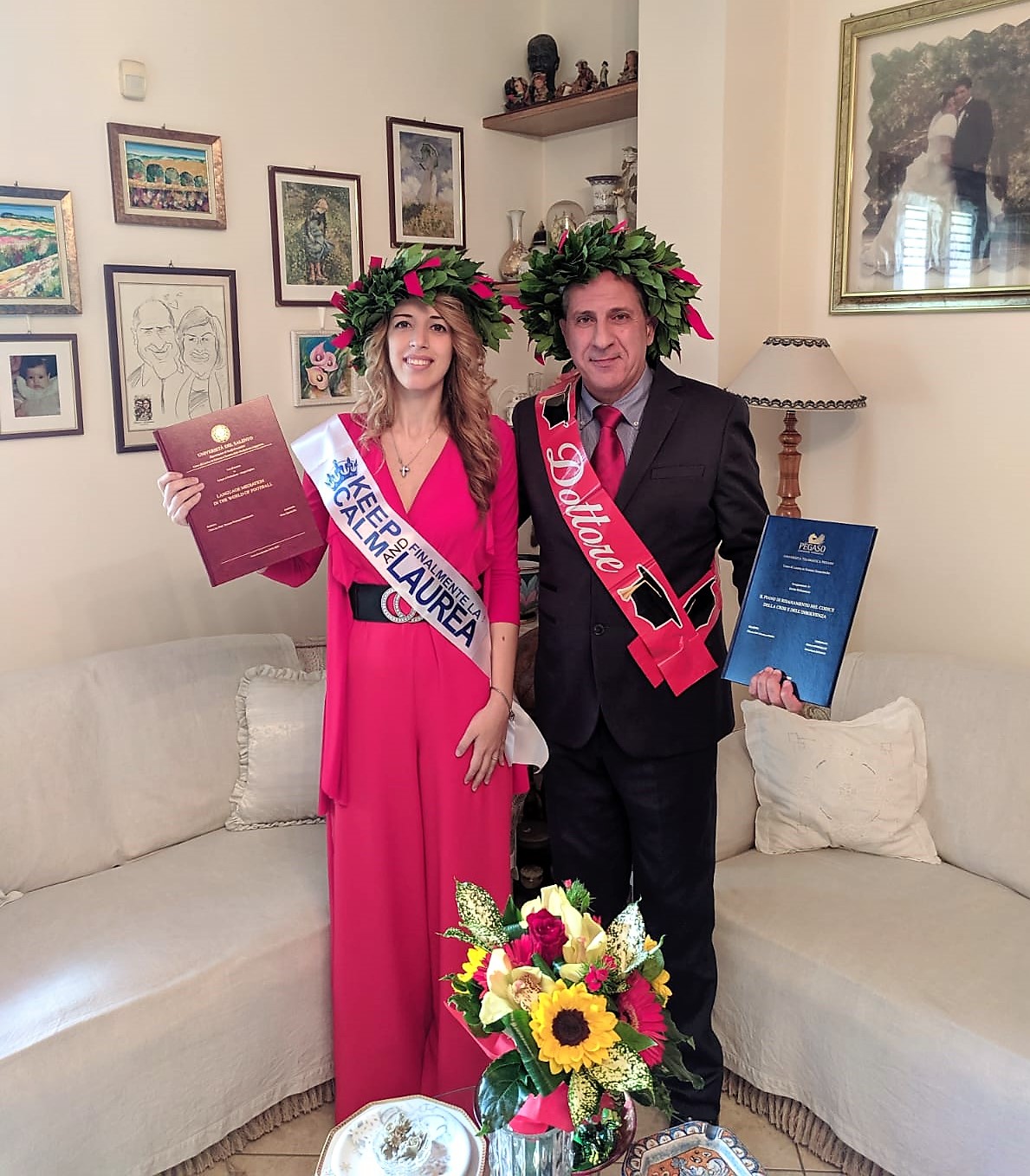 Elena e Michele Sponziello laureati nello stesso giorno Elena e Michele Sponziello laureati nello stesso giorno