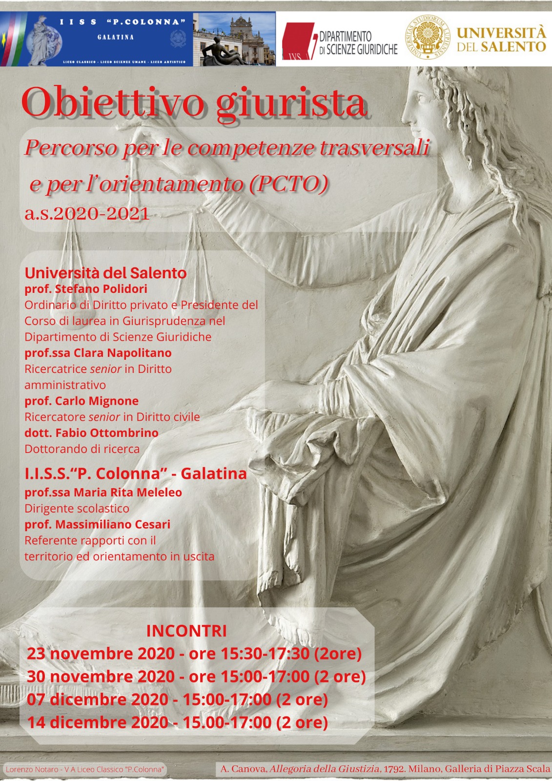 “Obiettivo Giurista” al Liceo Colonna di Galatina