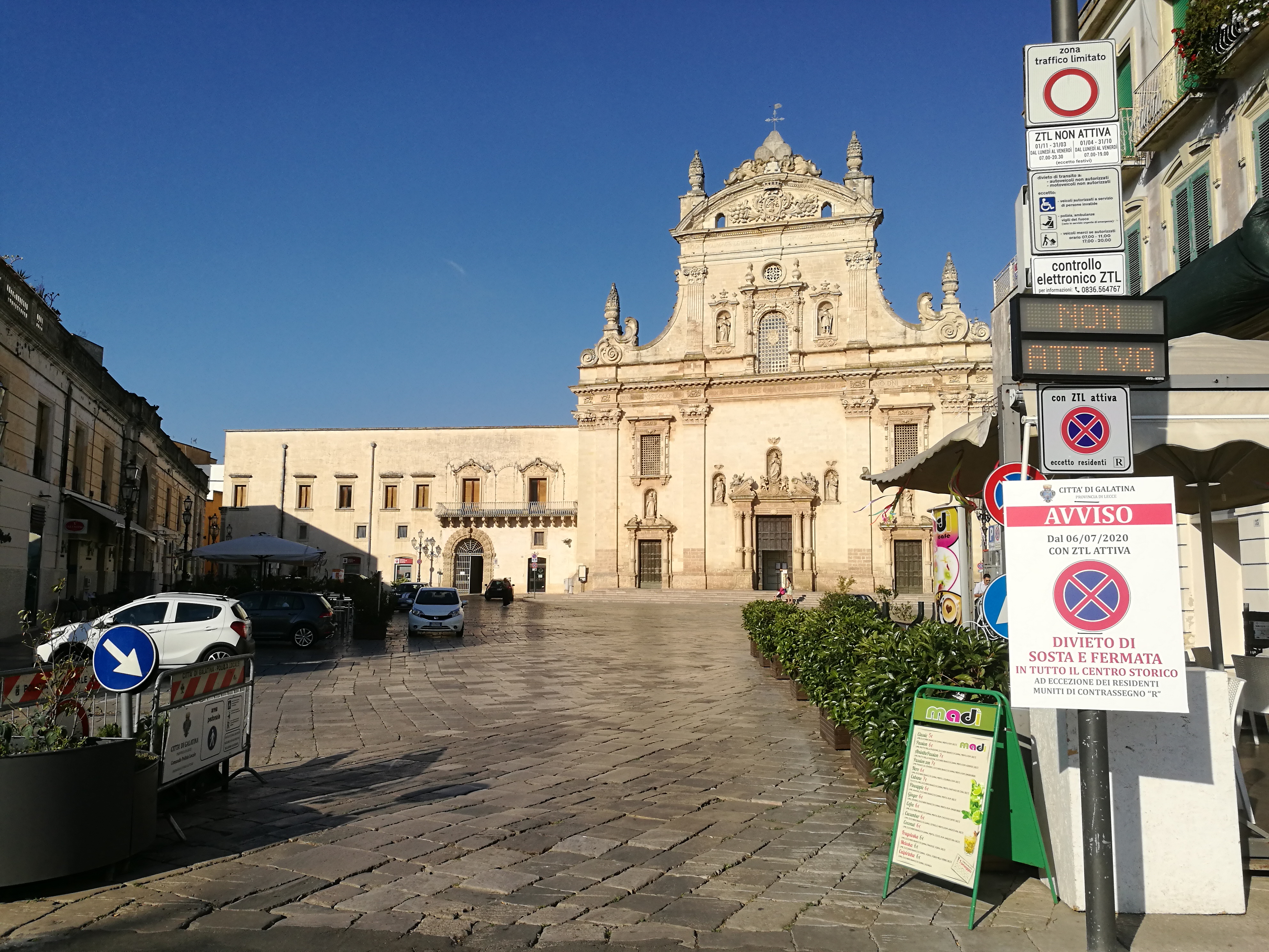 A Galatina parcheggi gratis fino al 31 Gennaio 2021