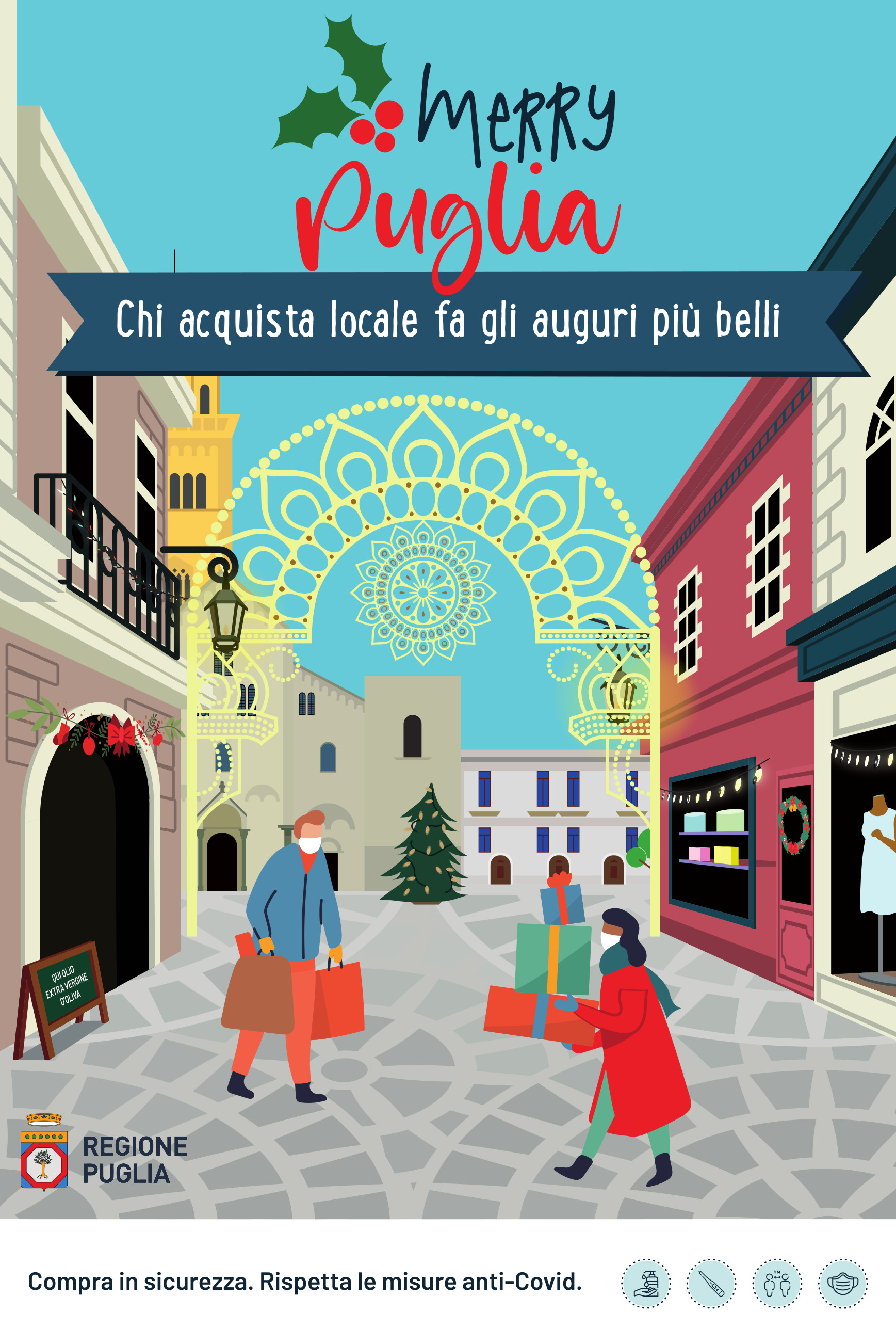 “MerryPuglia – Chi acquista locale fa gli auguri più belli” “MerryPuglia – Chi acquista locale fa gli auguri più belli”