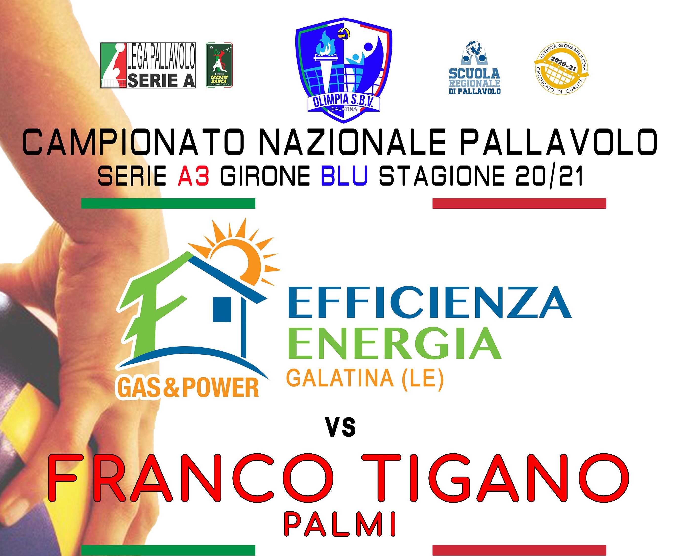 Efficienza Energia Galatina attende in casa il Palmi per confermare il primato in classifica nella prima di ritorno Efficienza Energia Galatina attende in casa il Palmi per confermare il primato in classifica nella prima di ritorno