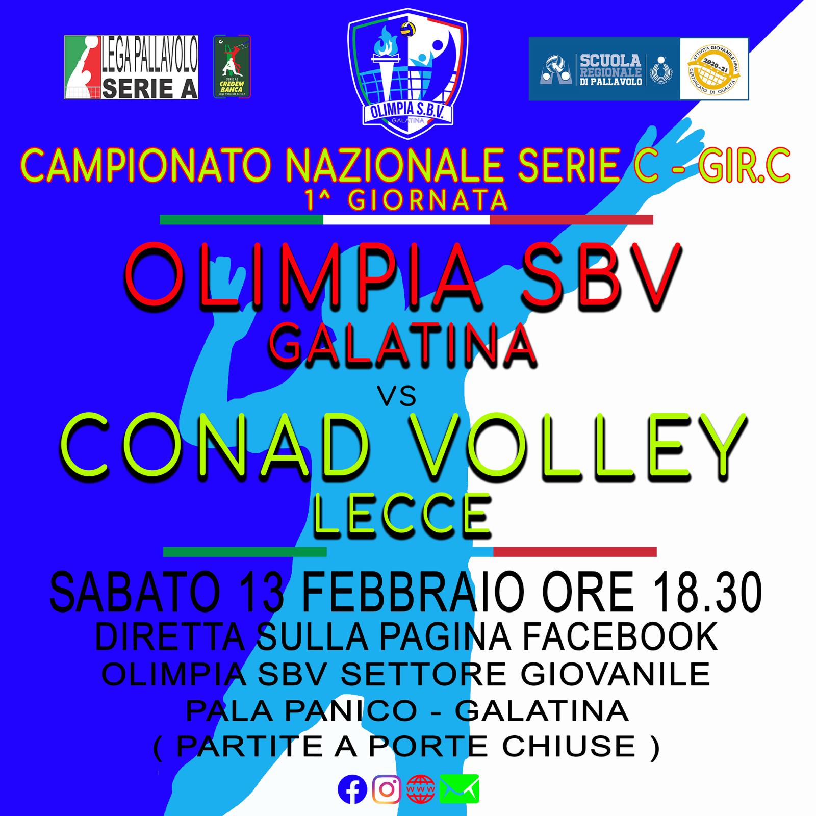 Al via il campionato di serie C di Olimpia SBV Galatina Al via il campionato di serie C di Olimpia SBV Galatina