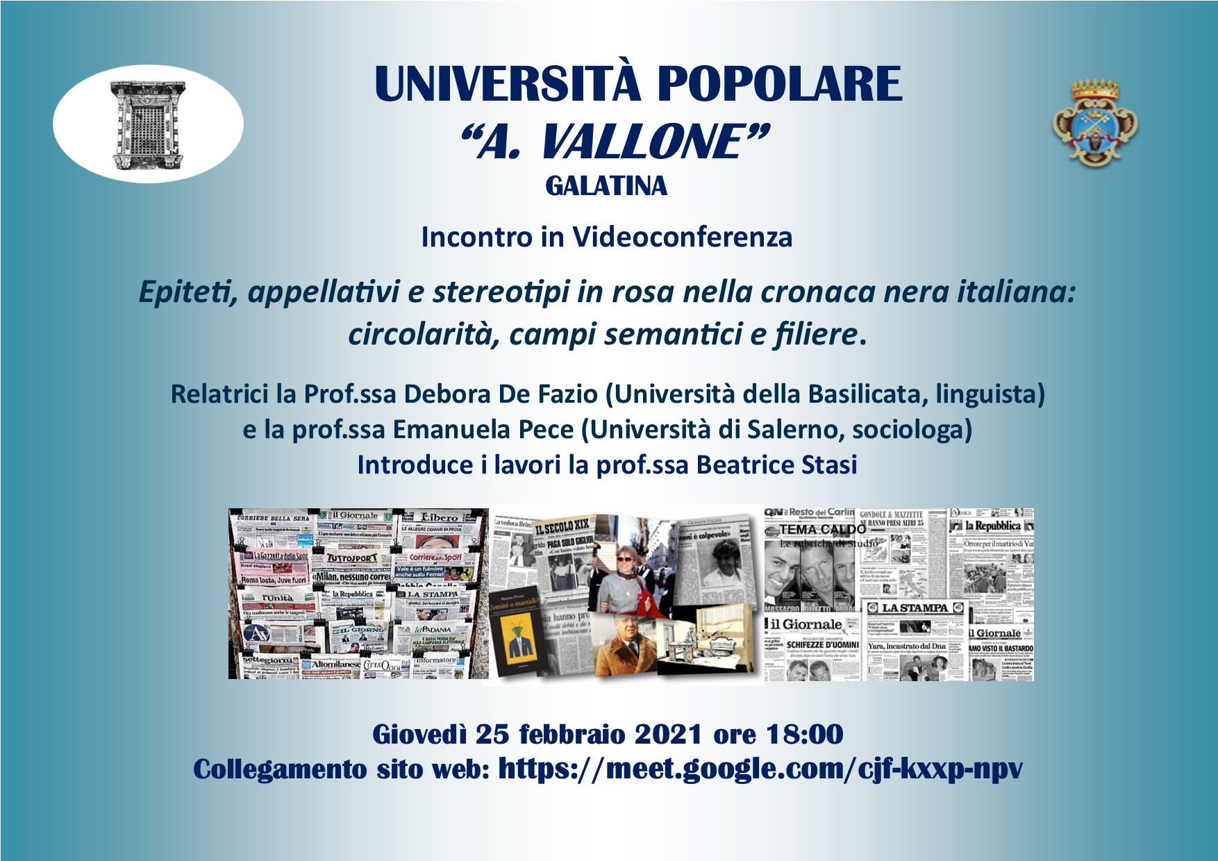 &quot;Epiteti, appellativi e stereotipi in rosa nella cronaca nera italiana: circolarità, campi semantici e filiere&quot;