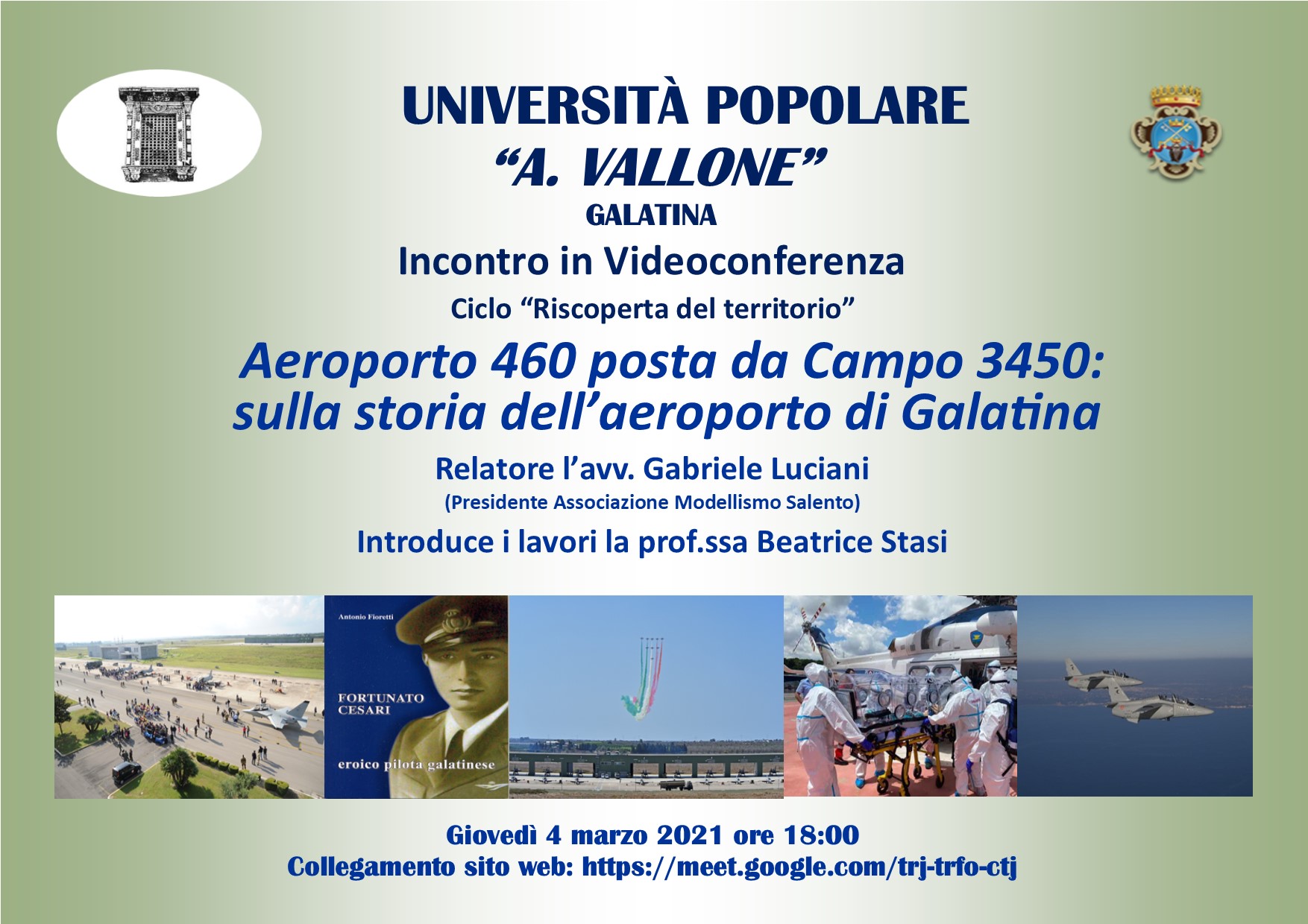  “Aeroporto 460 posta da Campo 3450: sulla storia dell’aeroporto di Galatina”
