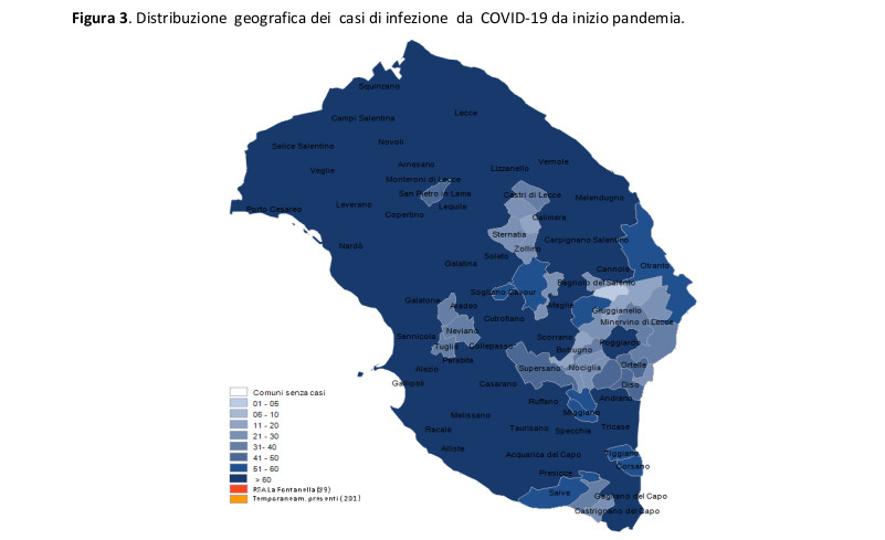 COVID-19. Quasi immutato il numero (67) degli abitanti di Galatina contagiati dal virus