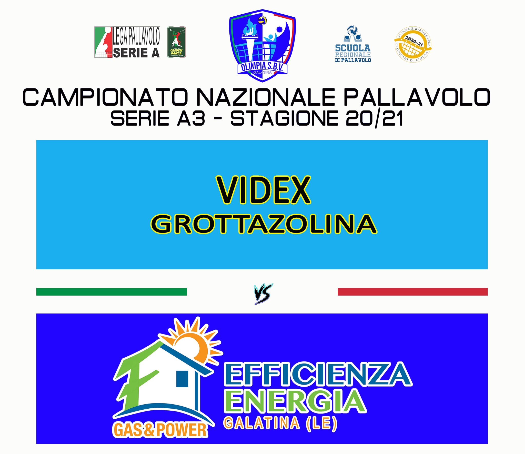 Efficienza Energia Galatina contro Videx Grottazzolina per mantenere il primato in classifica Efficienza Energia Galatina contro Videx Grottazzolina per mantenere il primato in classifica