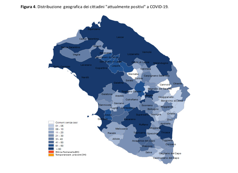 COVID-19. Quasi invariato (95) il numero dei galatinesi attualmente positivi