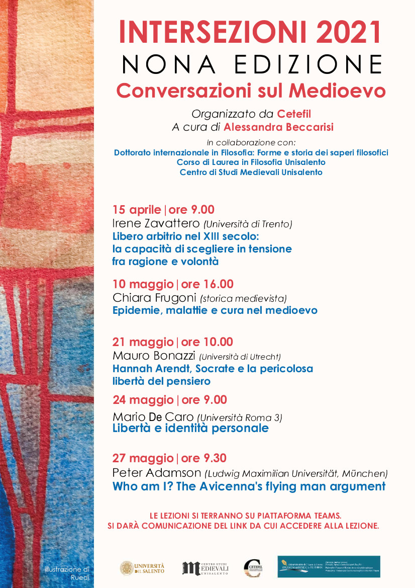 “Soggetto e libertà”, cinque seminari di Unisalento per "Intersezioni" “Soggetto e libertà”, cinque seminari di Unisalento per "Intersezioni"