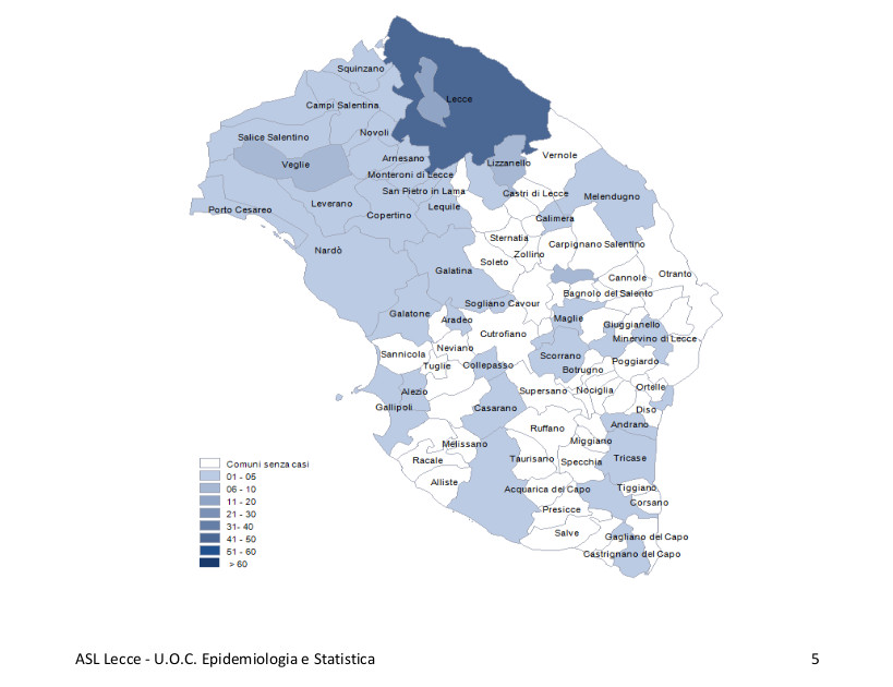 COVID-19. Sono sempre 4 i galatinesi ancora positivi