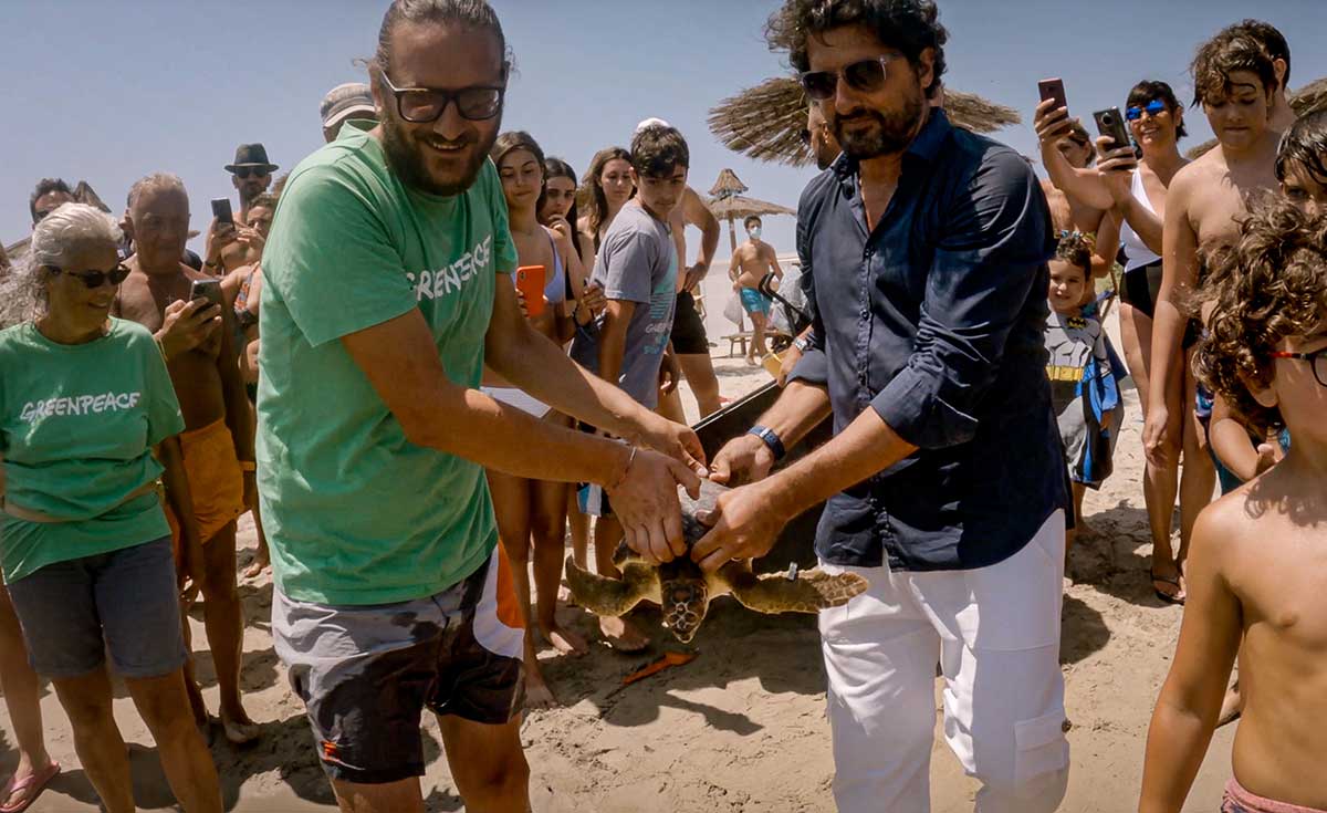 “Difendiamo il mare” e a Torre Guaceto rimessa in acqua una tartaruga