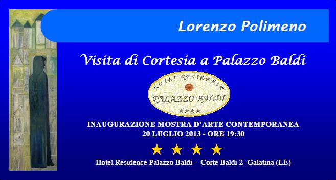 'Visita di cortesia' di Lorenzo Polimeno a Palazzo Baldi