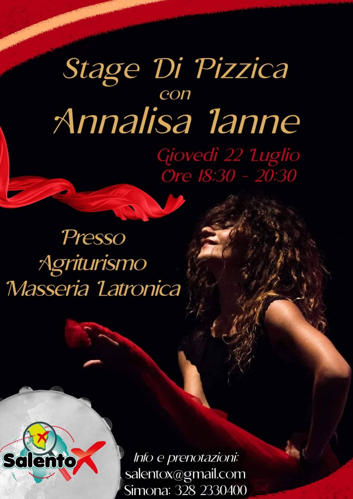 A Galatina uno stage di pizzica con Annalisa Ianne A Galatina uno stage di pizzica con Annalisa Ianne
