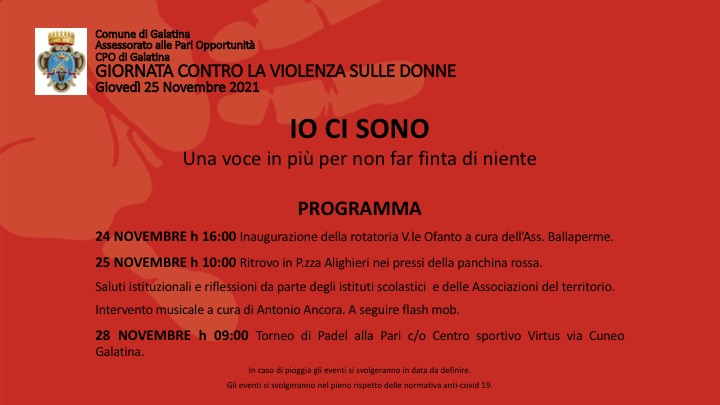 #IOCISONO 2021, manifestazione in Piazza Alighieri a Galatina #IOCISONO 2021, manifestazione in Piazza Alighieri a Galatina